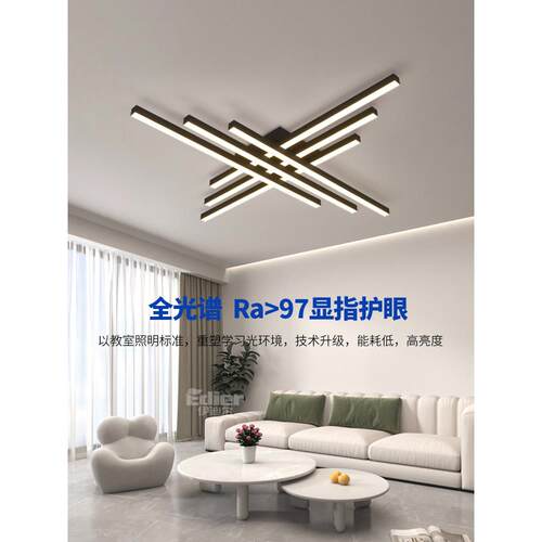 客厅灯现极简主义设ED0176顶计师主新灯大气线条极简主义意大代利