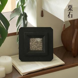 画室桌摆面台样板间酒店书房办公摆件挂 饰画 式 覆古实木QPK法框装