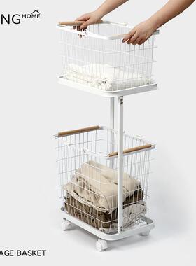 收纳脏衣家用艺分类洗化妆室脏衣篓YS-ZYL-S落地万向轮篮阳台大容