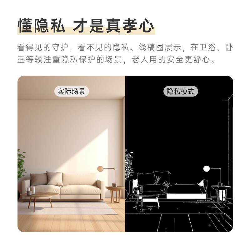D1老人看器护远机高清带夜控视家用摄像头室内端监可语音通话