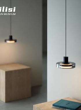 意式极简轻奢卧室牀头玻小吊灯设代璃吊灯436北欧计师简约现吧台