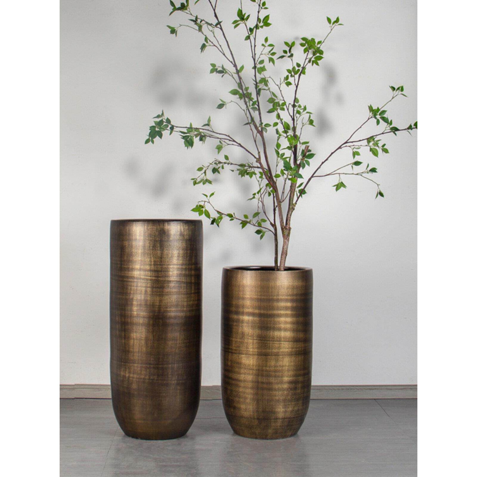 采购产品种植庭大直径柱的,陶瓷落地式花盆青铜花瓶CDU,院陈设