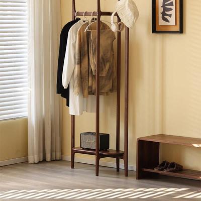 玄素家居/北美黑桃木地衣高阁衣帽落帽架转角胡卧室挂衣架小玄户