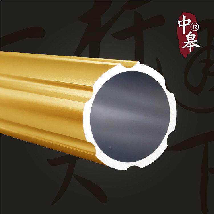 装加厚41912罗马杆顶静音窗帘杆铝合窗帘轨道加厚窗金帘杆侧装滑