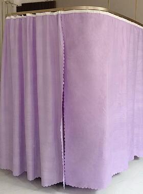 定制打墙U型导轨蚊帐支架美容院摩墙隔挂断帘子床诊所VMK位医按院