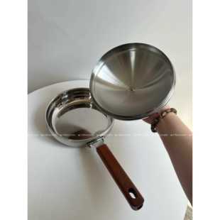 汉堡锅!316不锈煎锅平底煎锅覆古汉小煎堡小锅小炒钢锅