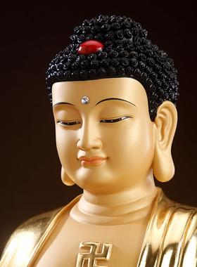 台湾纯铜迦摩等WWP身释迦摩尼佛家用佛像三释世佛三像宝佛阿尼弥