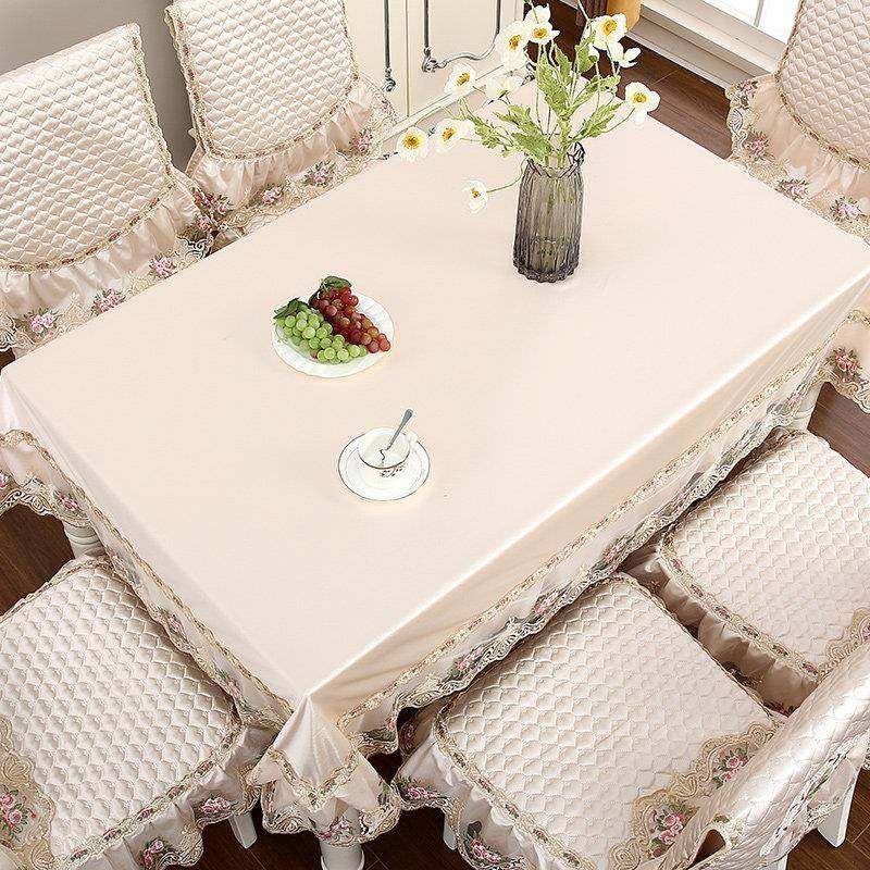 欧式金玉满堂餐椅餐桌桌圆套套椅垫桌椅套布艺套装套罩家用圆形餐