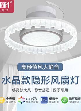 吸顶HJ-2069风扇灯202体5新款卧室吊扇灯用房间餐厅隐形家带风扇