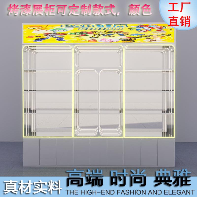 制REJ娃娃场机店陈定列柜商中岛饰品弹弹珠展示柜潮换玩积分礼品