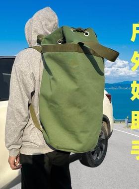 帆布能多功一包用工具包双肩提工两具袋加厚大容量快手递搬家ZLF