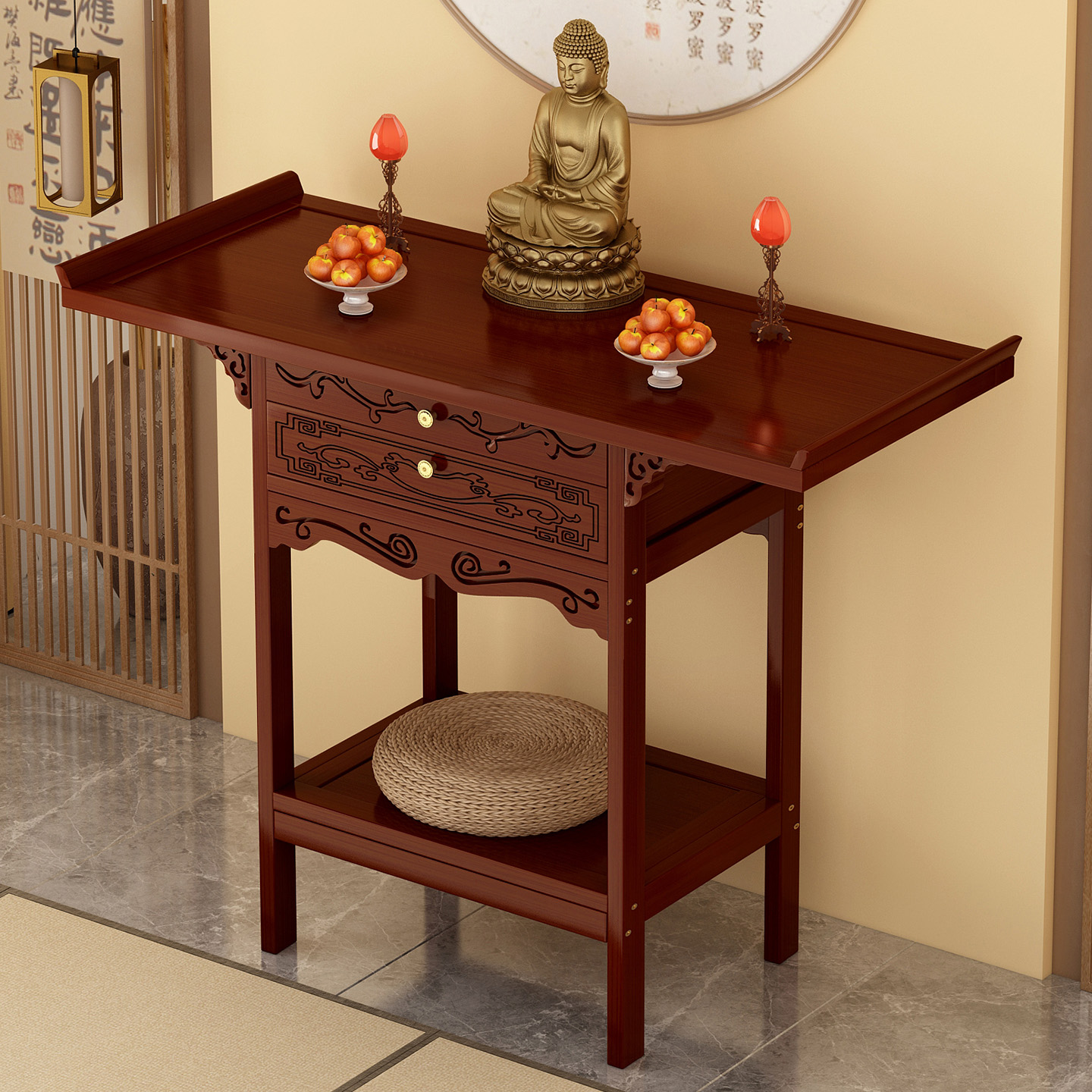佛龛供桌神台家用香案财爷柜子佛台新中式菩萨观音佛像供奉香火桌