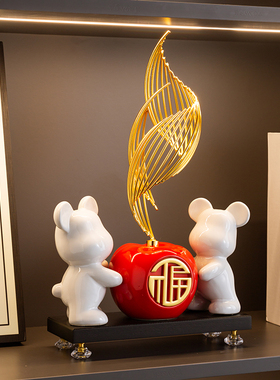 速发入乔玄关装饰摆件客厅新新式寓意装饰酒柜电视柜摆设户迁中居