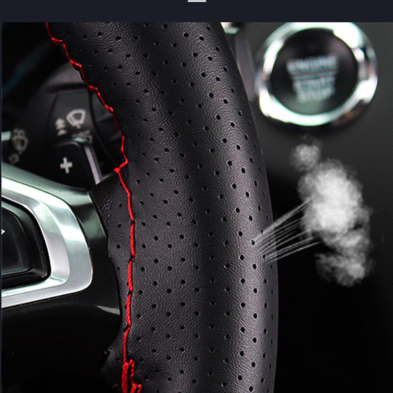 速发汽车方向盘用滑缝男四季通套大众手工皮套防手缝制把套