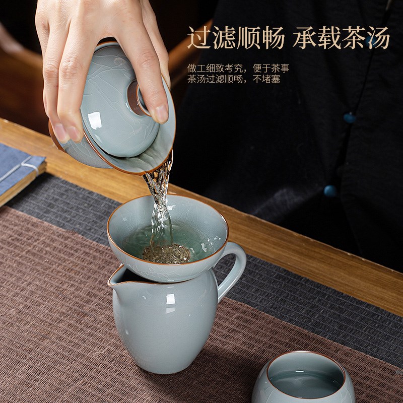 速发景德镇陶瓷公道杯高端茶漏茶滤分茶器小套装茶海公杯匀杯泡茶