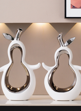 速发形影不离梨摆件可爱陶瓷创意礼厅个性小众玄客分梨生日关物品