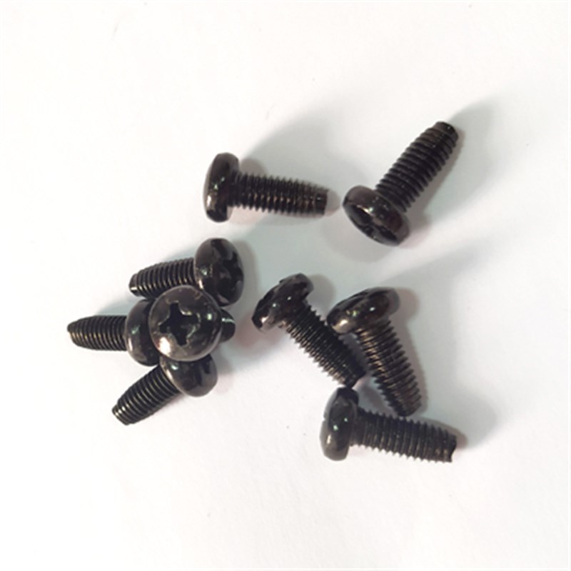 速发GB6560盘头锁角牙螺丝黑锌十自槽字攻三紧螺钉高强度M5