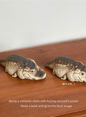 速发无聊趴 摆只趴了鳄趴趴崽 趴原矿紫砂茶宠手工整件礼物