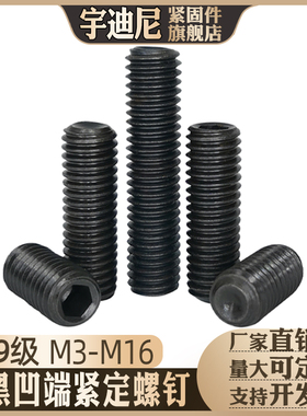 速发12.级米六角凹端紧付螺钉DI16机内螺丝无头顶丝止定螺栓M2-M2