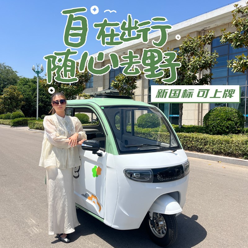 现货速发可上牌电动三轮车新国标接送孩子神器士代步车小型家用全