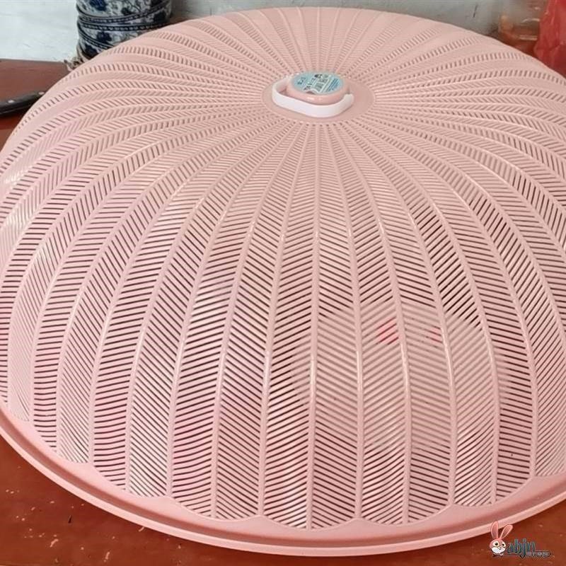 速发餐桌圆形塑料盖菜罩家用遮饭菜防尘苍蝇大号厨房台罩