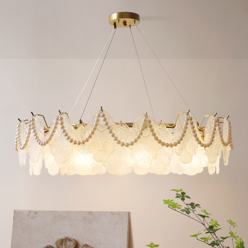 速发法式水晶客厅吊灯轻奢温馨浪漫灯术餐珠玻璃设计感珍厅卧室主