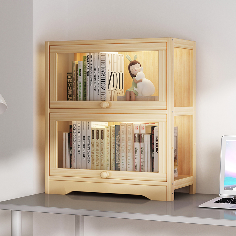 速发防架带门书尘墙角书木客厅储物立柜亚克力柜子展示柜实柜柜子