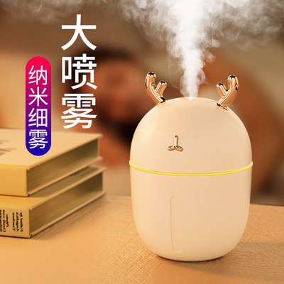 速发加湿器小型宿舍学生家用静音卧室内空气大喷雾迷你精油香薰机