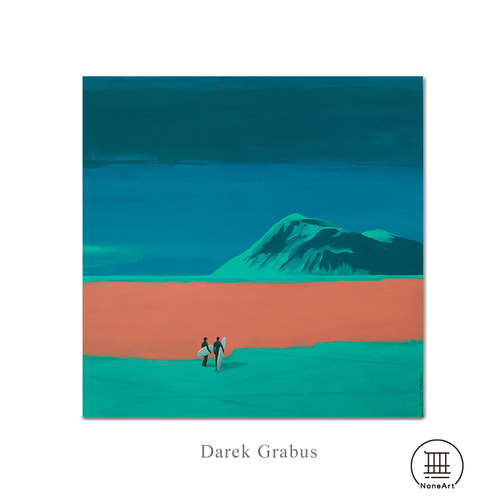 速发Dek写@实小众玄关电餐箱卧室客厅表厅装饰画无框简框画