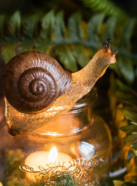 速发 大蜗礼花盆花瓶鱼缸装花挂件摆件牛品礼物励志饰园台