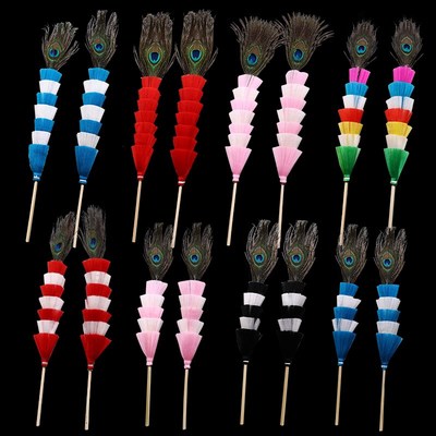 速发戏曲武生子旦孔雀眼翎武 俏花旦头饰翎毛座京剧舞蹈真丝林座