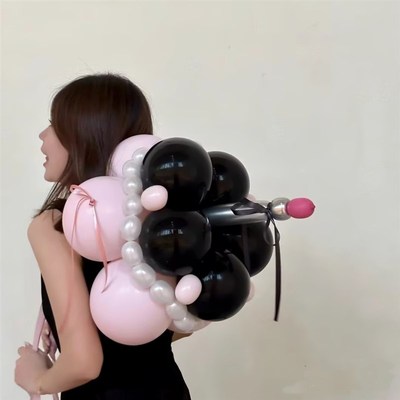 速发蛋糕气道生日装饰场置布景风孩拍照球具派对背景