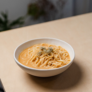 7英寸不规则磨砂纯白色碗家用创意面碗饺子碗拌饭碗餐厅 目外新品