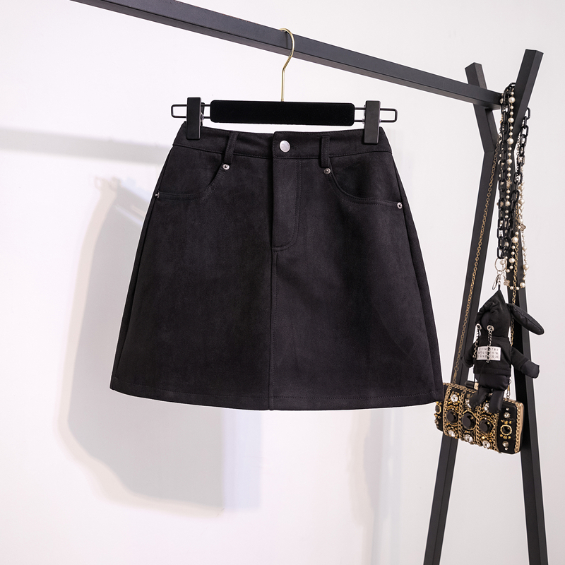 高腰显瘦防走光遮胯短裙子