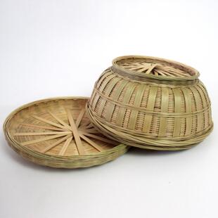 广西竹制品竹篮收纳盒你迷储物罐头筐半截篮茶叶馒篓零碎物品箩筐