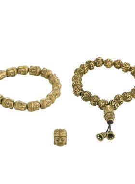 古黄铜旧佛CA1407经阿弥陀仿佛做如来佛祖手串男女情侣款铜饰品di