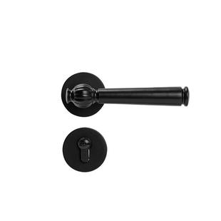 卧/步室门磁锁黑色室内门把手用静音房门锁分体吸木锁家门锁锁具