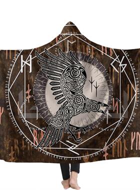 连毛篷魔WJMT26法帽毛毯儿童斗毯午睡毯围帽京系毯列可一件起订