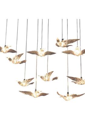 新台款婚庆道具发礼光透明飞鸟吉祥鸟吊灯婚JZO舞装场地布置饰灯