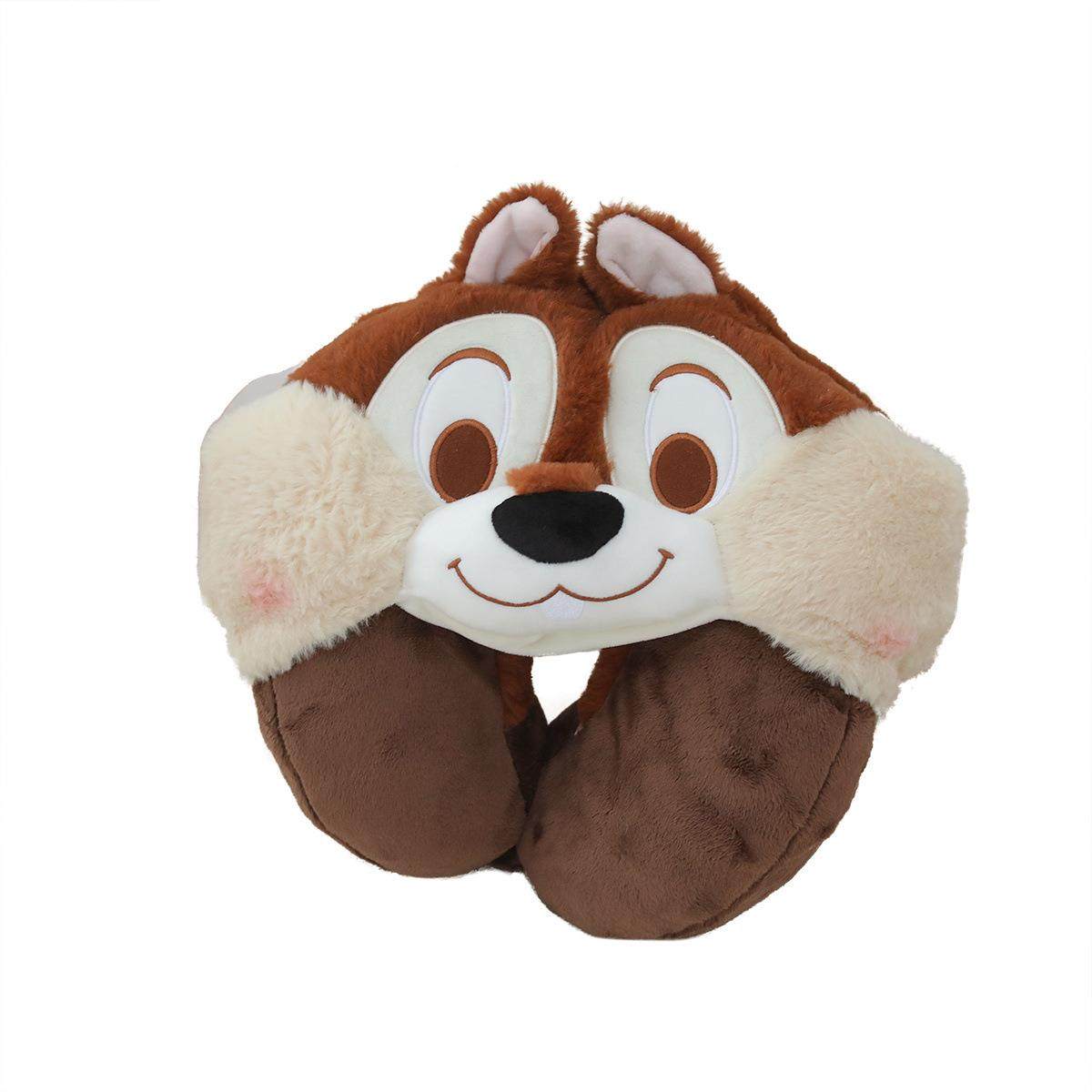 可卡通花行栗鼠毛绒午连帽U爱型护颈枕VQU睡枕头旅飞机带帽子u枕,床上用品,U型枕/便携枕,淘宝优惠券,粉丝福利购,淘宝优惠卷