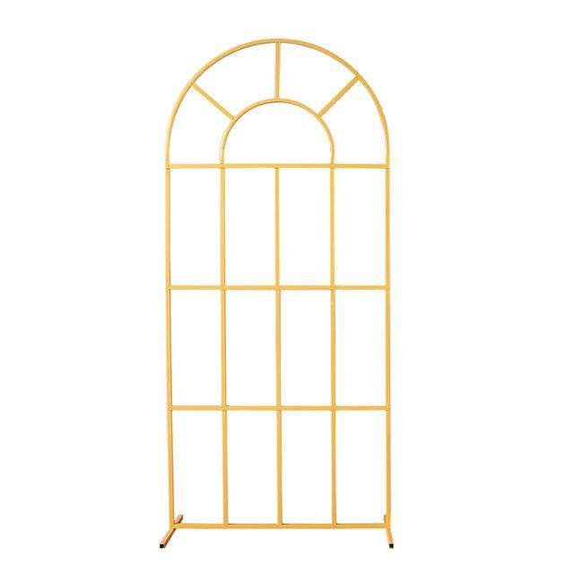 外贸婚庆花道具婚铁礼背景艺方框几何2022LD20屏风花田喜事拱架森