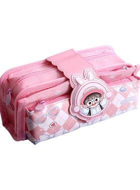 灵笔机袋大容量多层笔袋姐文具盒多功能铅盒2025年流行版笔BHT小