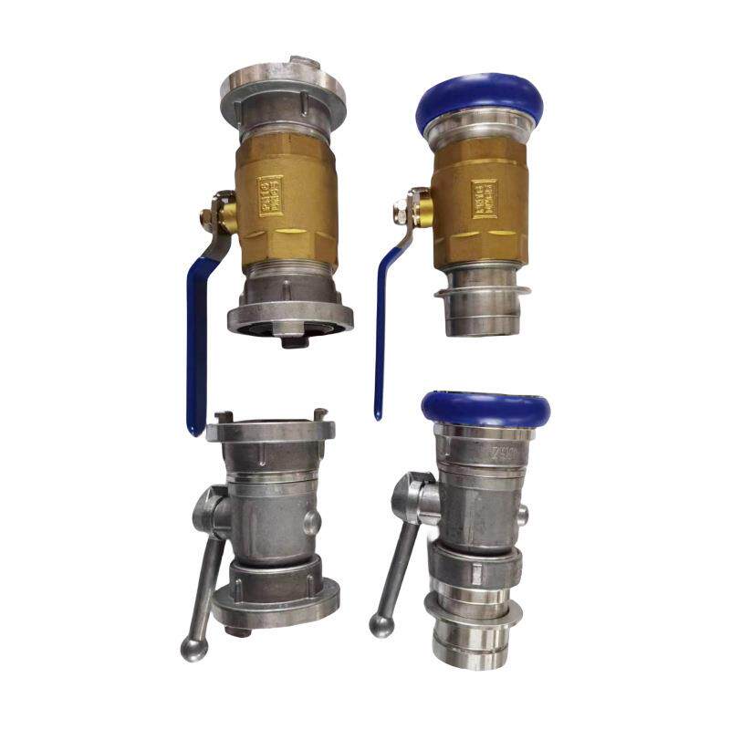DN6580消防水带比武训练止水器2.5寸锻压铝镁合金带锁止水器阀门