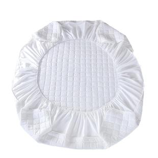 磨毛床笠a022酒款 单位宿舍白色店夹棉绗缝床笠保洁垫床垫护保垫