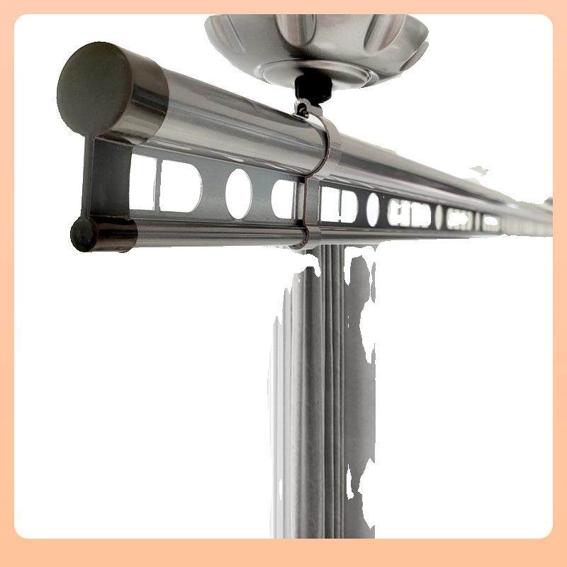 ⇝小阳台单杆晾衣架手摇升降智能简约晒衣服晾被子阳台室内凉衣