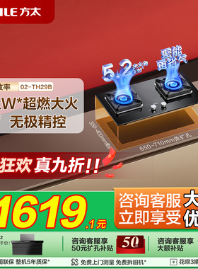 新品方太02-TH29B燃气灶煤气灶家用双灶台天然气液化气官方旗舰店