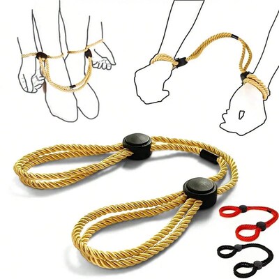 1 Pair Adult Toys Ropes Handcuffs Ankle Shackles Multifuncti