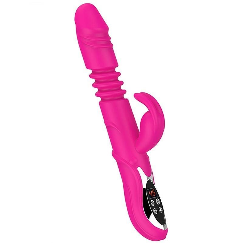 Telescopic Dildo Machine G Spot Vibrator Thrusting Rotating