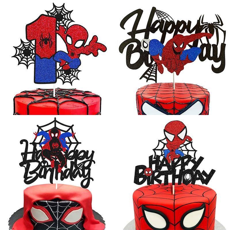Disney Spiderman Birthday Cake Topper Boys Kids 1st Birthda
