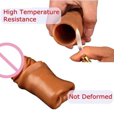 4 Size Realistic Condoms For Men Reusable Penis Sleeve For M